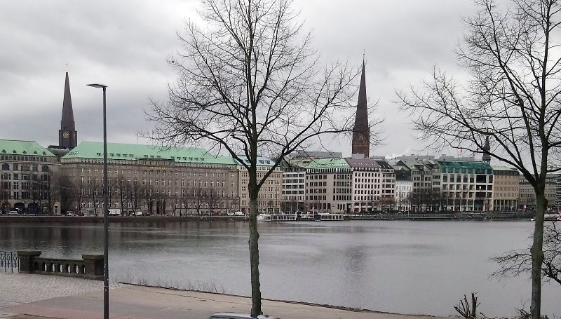 Hamburg, winterliche Binnenalster, Januar 2023 Hamburg, winterliche Binnenalster, Januar 2023